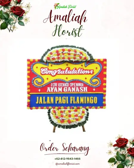 Sewa Papan Bunga Pasir Ampo